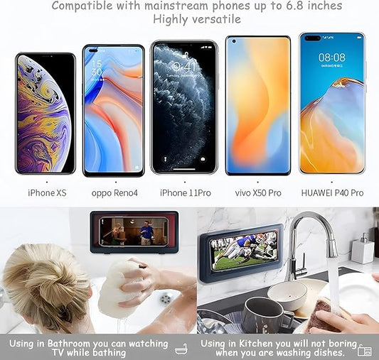 Waterproof Bathroom Mobile Phone Holder | Anti-Fog Case for Shower