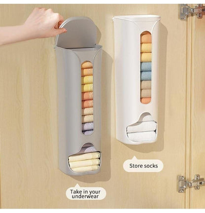 Multipurpose Wall-Mounted Underwear, Sock Storage Organizer